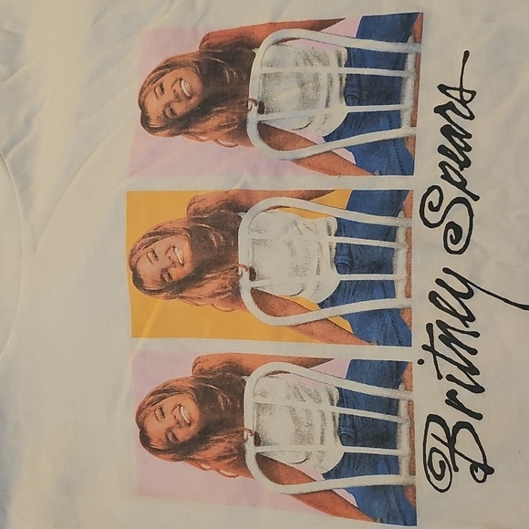 Britney Spears White "Baby" Era Shirt Size XL - Picture 2 of 3